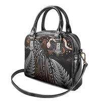 Aotearoa Maori - Australia Indigenous Shoulder Handbag Koiri Whakairo Mix Aboriginal Art LT7 - Polynesian Pride