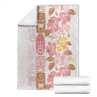 Christmas Aloha Hawaii Tiki Blanket Hibiscus Spring Colors - Polynesian Pride