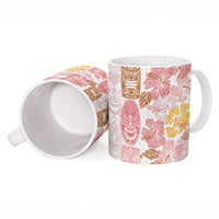 Christmas Aloha Hawaii Tiki Ceramic Mug Hibiscus Spring Colors - Polynesian Pride