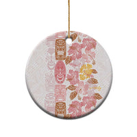 Christmas Aloha Hawaii Tiki Ceramic Ornament Hibiscus Spring Colors - Polynesian Pride