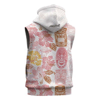 Christmas Aloha Hawaii Tiki Sleeveless Zip Hoodie Hibiscus Spring Colors - Polynesian Pride