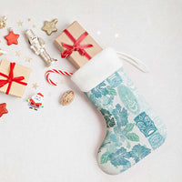 Christmas Aloha Hawaii Tiki Christmas Stocking Hibiscus Summer Colors - Polynesian Pride