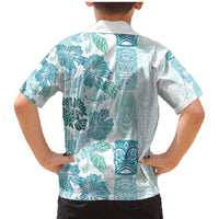 Christmas Aloha Hawaii Tiki Family Matching Mermaid Dress and Hawaiian Shirt Hibiscus Summer Colors - Polynesian Pride
