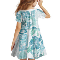 Christmas Aloha Hawaii Tiki Family Matching Mermaid Dress and Hawaiian Shirt Hibiscus Summer Colors - Polynesian Pride