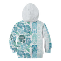 Christmas Aloha Hawaii Tiki Kid Hoodie Hibiscus Summer Colors - Polynesian Pride