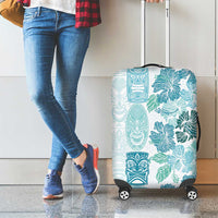 Christmas Aloha Hawaii Tiki Luggage Cover Hibiscus Summer Colors - Polynesian Pride
