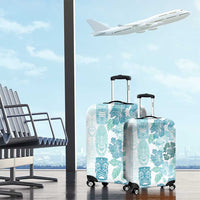 Christmas Aloha Hawaii Tiki Luggage Cover Hibiscus Summer Colors - Polynesian Pride
