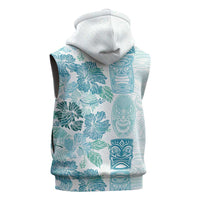Christmas Aloha Hawaii Tiki Sleeveless Zip Hoodie Hibiscus Summer Colors LT7 - Polynesian Pride