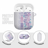 Christmas Aloha Hawaii Tiki AirPods Case Hibiscus Winter Colors - Polynesian Pride