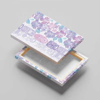 Christmas Aloha Hawaii Tiki Canvas Wall Art Hibiscus Winter Colors - Polynesian Pride