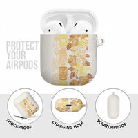 Christmas Aloha Hawaii Tiki AirPods Case Hibiscus Autumn Colors - Polynesian Pride