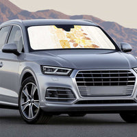 Christmas Aloha Hawaii Tiki Auto Sun Shade Hibiscus Autumn Colors - Polynesian Pride