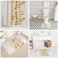 Christmas Aloha Hawaii Tiki Bathroom Set Hibiscus Autumn Colors - Polynesian Pride