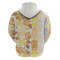 Christmas Aloha Hawaii Tiki Hoodie Hibiscus Autumn Colors - Polynesian Pride