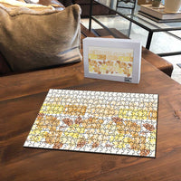 Christmas Aloha Hawaii Tiki Puzzle Hibiscus Autumn Colors - Polynesian Pride