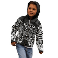 New Zealand Rugby Kid Hoodie 2023 World Cup Aotearoa Create History LT7 - Polynesian Pride