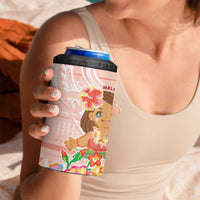 Aloha Hawaii 4 in 1 Can Cooler Tumbler Kawaii Mele Kalikimaka - Pastel Fever