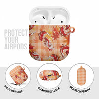 Orange Palaka Hawaii Aloha AirPods Case Koi Pond Mix Japanese Maple - Polynesian Pride