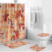 Orange Palaka Hawaii Aloha Bathroom Set Koi Pond Mix Japanese Maple - Polynesian Pride