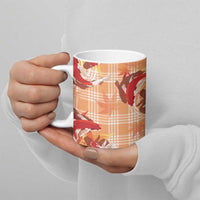 Orange Palaka Hawaii Aloha Ceramic Mug Koi Pond Mix Japanese Maple - Polynesian Pride