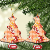 Orange Palaka Hawaii Aloha Ceramic Ornament Koi Pond Mix Japanese Maple - Polynesian Pride