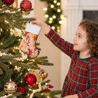 Orange Palaka Hawaii Aloha Christmas Stocking Koi Pond Mix Japanese Maple - Polynesian Pride