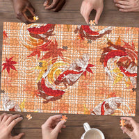 Orange Palaka Hawaii Aloha Puzzle Koi Pond Mix Japanese Maple - Polynesian Pride