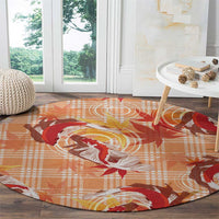 Orange Palaka Hawaii Aloha Round Carpet Koi Pond Mix Japanese Maple - Polynesian Pride