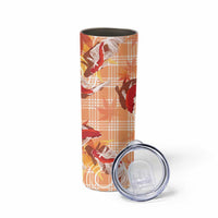 Orange Palaka Hawaii Aloha Skinny Tumbler Koi Pond Mix Japanese Maple - Polynesian Pride