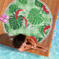 Lime Palaka Hawaii Aloha Beach Blanket Koi Pond Mix Monstera - Polynesian Pride