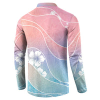 Aloha Hawaii Floral Tapa Button Sweatshirt Patchwork Pastel Candy - Polynesian Pride