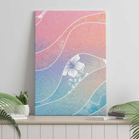Aloha Hawaii Floral Tapa Canvas Wall Art Patchwork Pastel Candy - Polynesian Pride