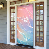 Aloha Hawaii Floral Tapa Door Cover Patchwork Pastel Candy - Polynesian Pride