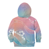 Aloha Hawaii Floral Tapa Kid Hoodie Patchwork Pastel Candy - Polynesian Pride