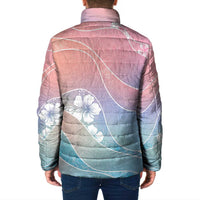 Aloha Hawaii Floral Tapa Padded Jacket Patchwork Pastel Candy - Polynesian Pride