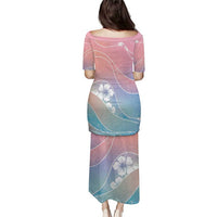 Aloha Hawaii Floral Tapa Puletasi Patchwork Pastel Candy - Polynesian Pride