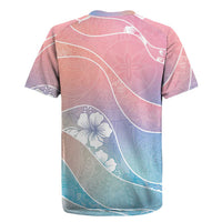 Aloha Hawaii Floral Tapa Rugby Jersey Patchwork Pastel Candy - Polynesian Pride