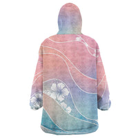 Aloha Hawaii Floral Tapa Wearable Blanket Hoodie Patchwork Pastel Candy - Polynesian Pride