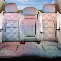 Hawaii Aloha Plumeria Lei Pastel Candy Palaka Back Car Seat Cover - Polynesian Pride