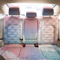 Hawaii Aloha Plumeria Lei Pastel Candy Palaka Back Car Seat Cover - Polynesian Pride