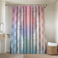 Hawaii Aloha Plumeria Lei Pastel Candy Palaka Bathroom Set - Polynesian Pride