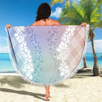 Hawaii Aloha Plumeria Lei Pastel Candy Palaka Beach Blanket LT7 - Polynesian Pride
