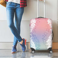 Hawaii Aloha Plumeria Lei Pastel Candy Palaka Luggage Cover - Polynesian Pride