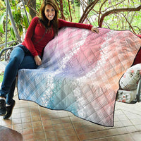 Hawaii Aloha Plumeria Lei Pastel Candy Palaka Quilt - Polynesian Pride