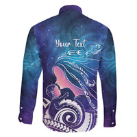 New Zealand Mother's Day Family Matching Off The Shoulder Long Sleeve Dress and Hawaiian Shirt Maori Hari Ra Mama