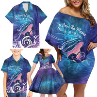 New Zealand Mother's Day Family Matching Off Shoulder Short Dress and Hawaiian Shirt Maori Hari Ra Mama LT7 - Polynesian Pride