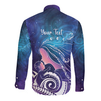 New Zealand Mother's Day Long Sleeve Button Shirt Maori Hari Ra Mama