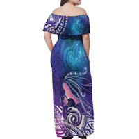 New Zealand Mother's Day Off Shoulder Maxi Dress Maori Hari Ra Mama