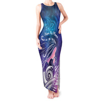 New Zealand Mother's Day Tank Maxi Dress Maori Hari Ra Mama LT7 Women Galaxy - Polynesian Pride