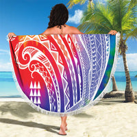 Aloha Pride Rainbow Tie Dye Beach Blanket Humpback Whale - Love is Love